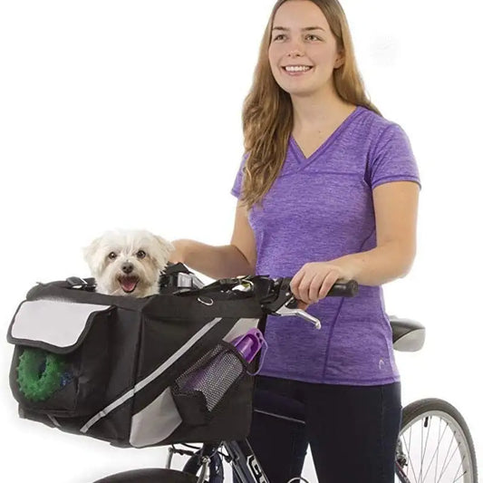 Cesta portabebés para bicicleta para perros pequeños