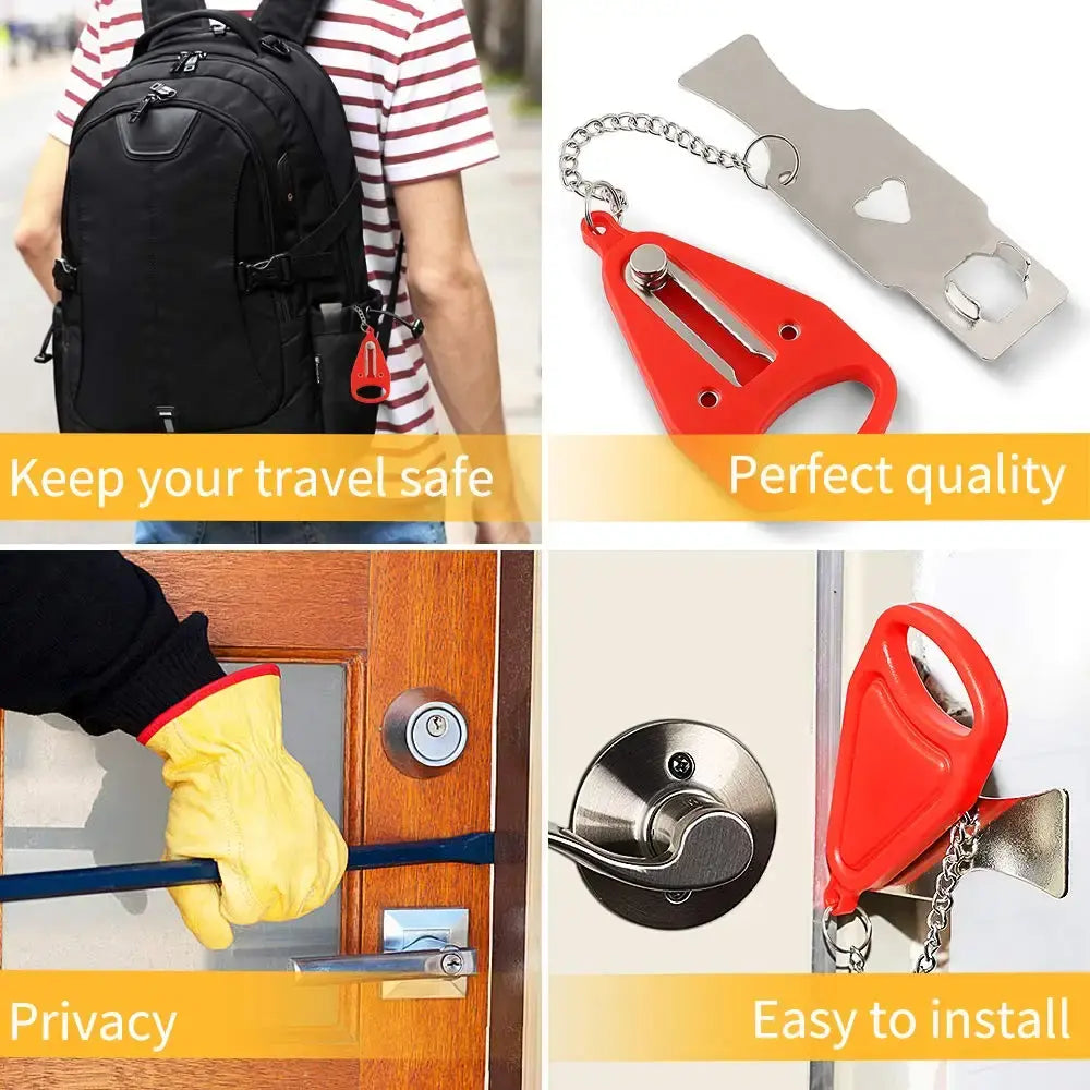 Portable Metal Door Lock Anti-Theft Security