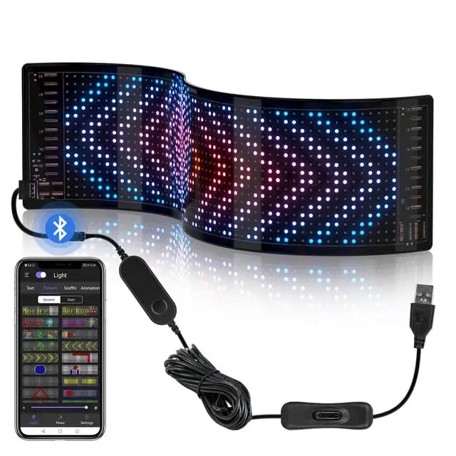 USB LED sign-Bluetooth App control-Text Animation Display-