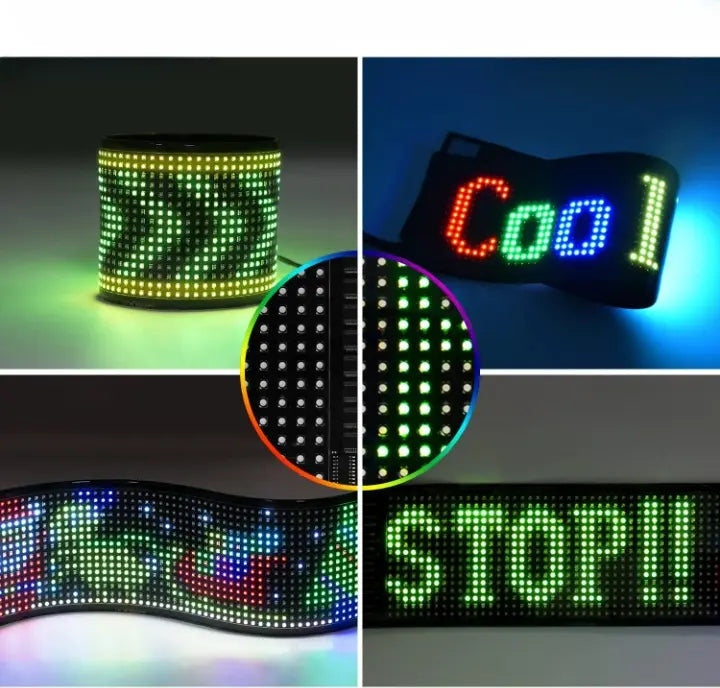 USB LED sign-Bluetooth App control-Text Animation Display-