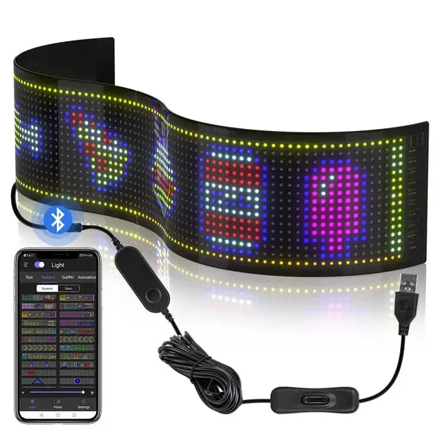 USB LED sign-Bluetooth App control-Text Animation Display-