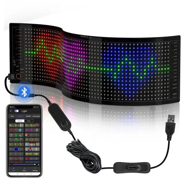 USB LED sign-Bluetooth App control-Text Animation Display-